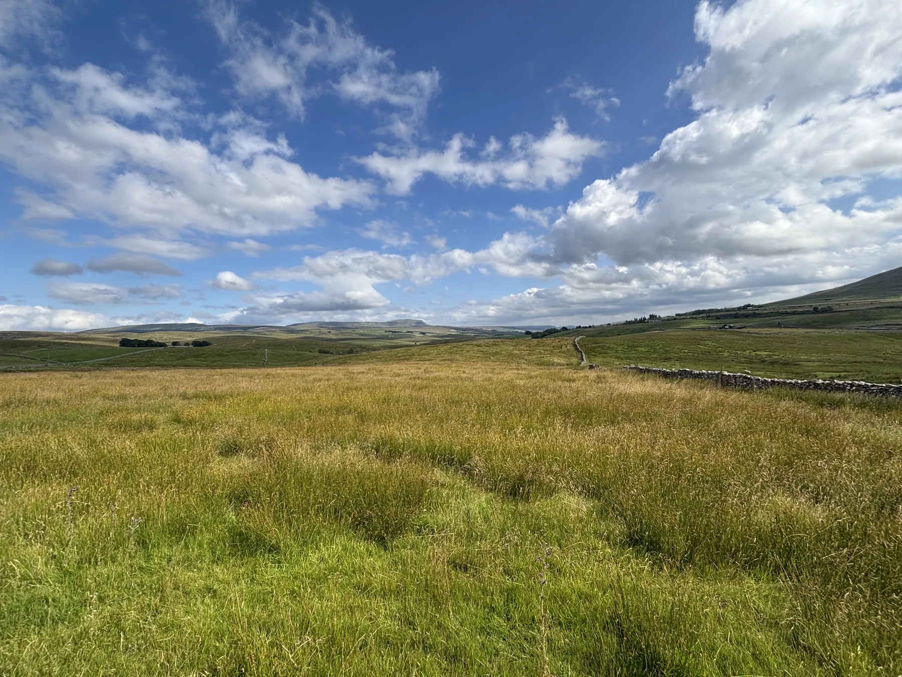 Vast open skies over the north-western Yorkshire Dales